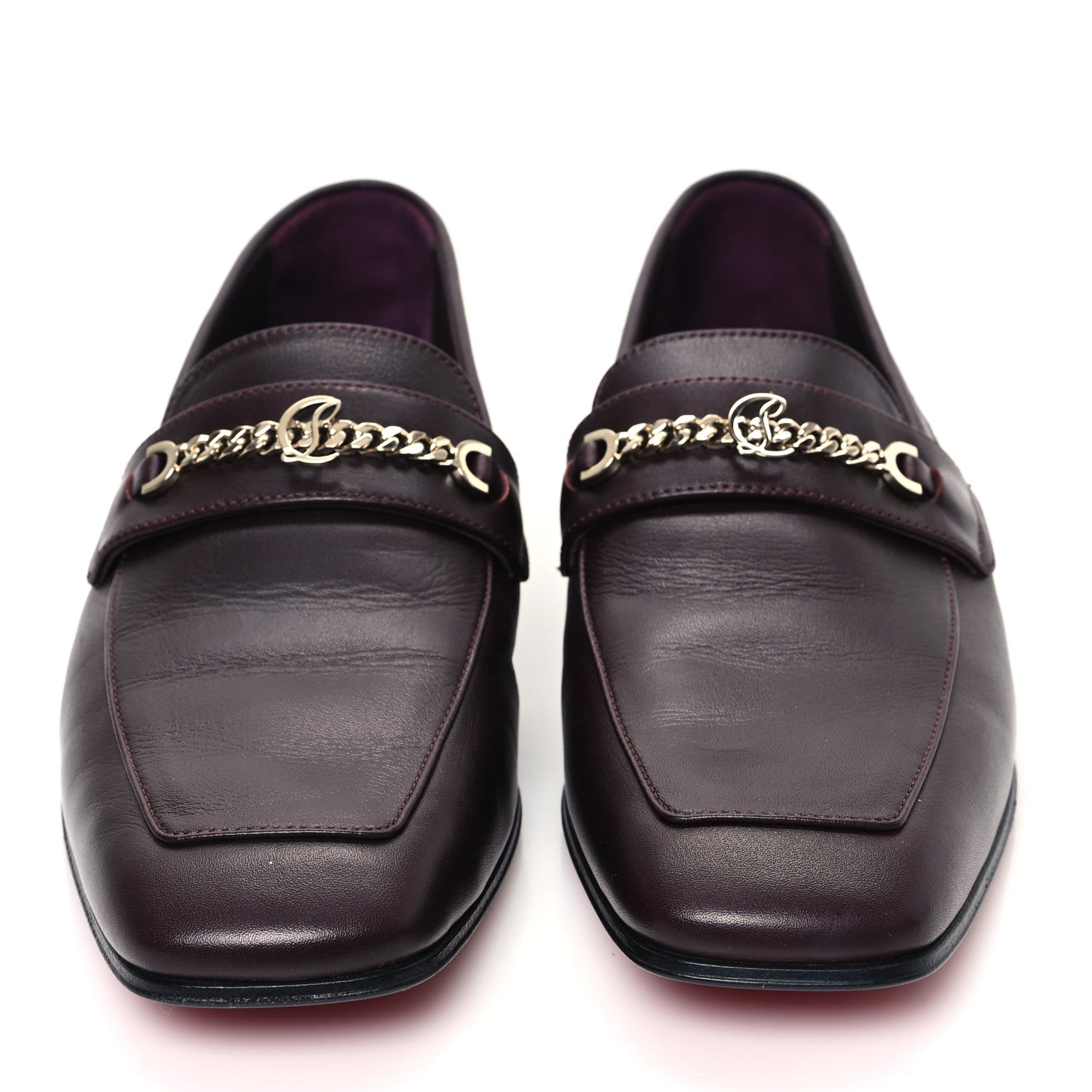 Christian Louboutin Calf Glove MJ Mock Womens Flat 36 Merlot 2 of 8