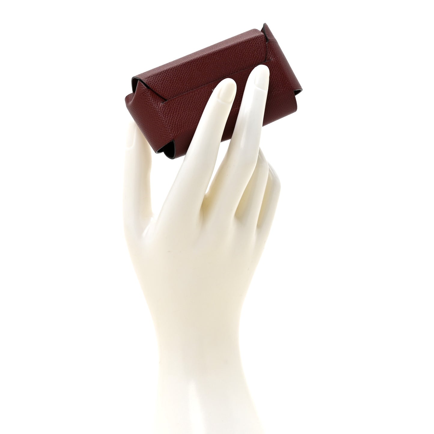Grained Madame Calfskin Lipstick Case with Mirror Rouge H
