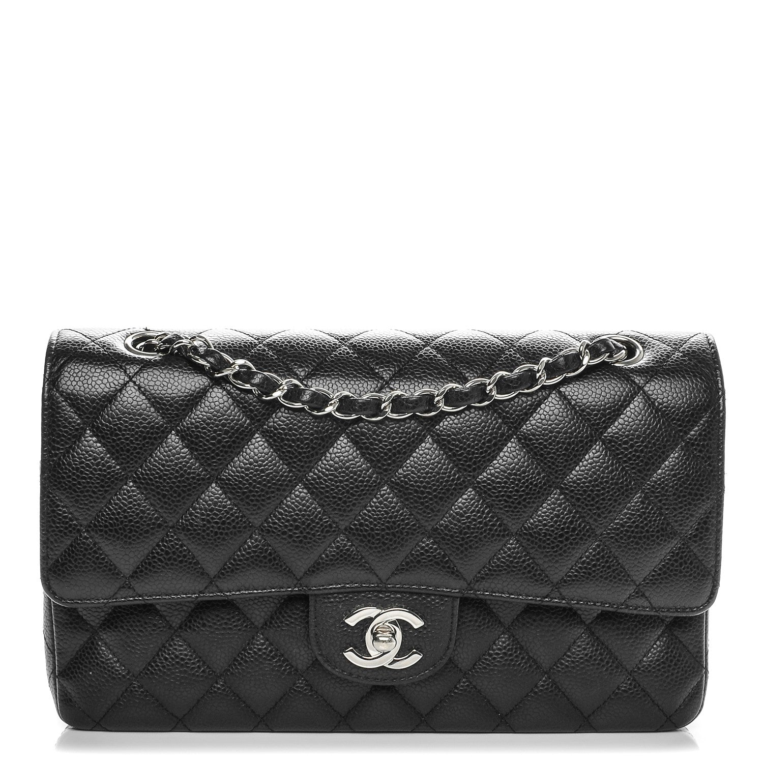 Chanel Caviar Quilted Medium Double Flap Black 1 of 7