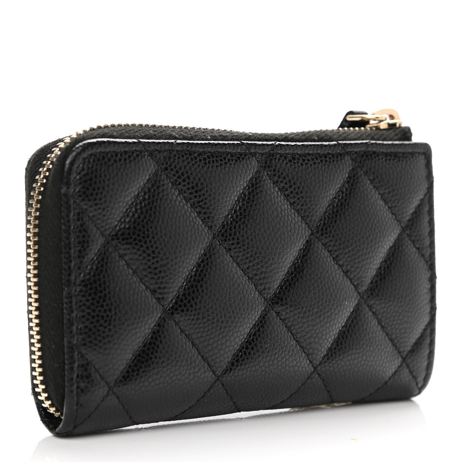 Chanel Caviar Quilted Zipped Key Holder Case Black 3 of 8