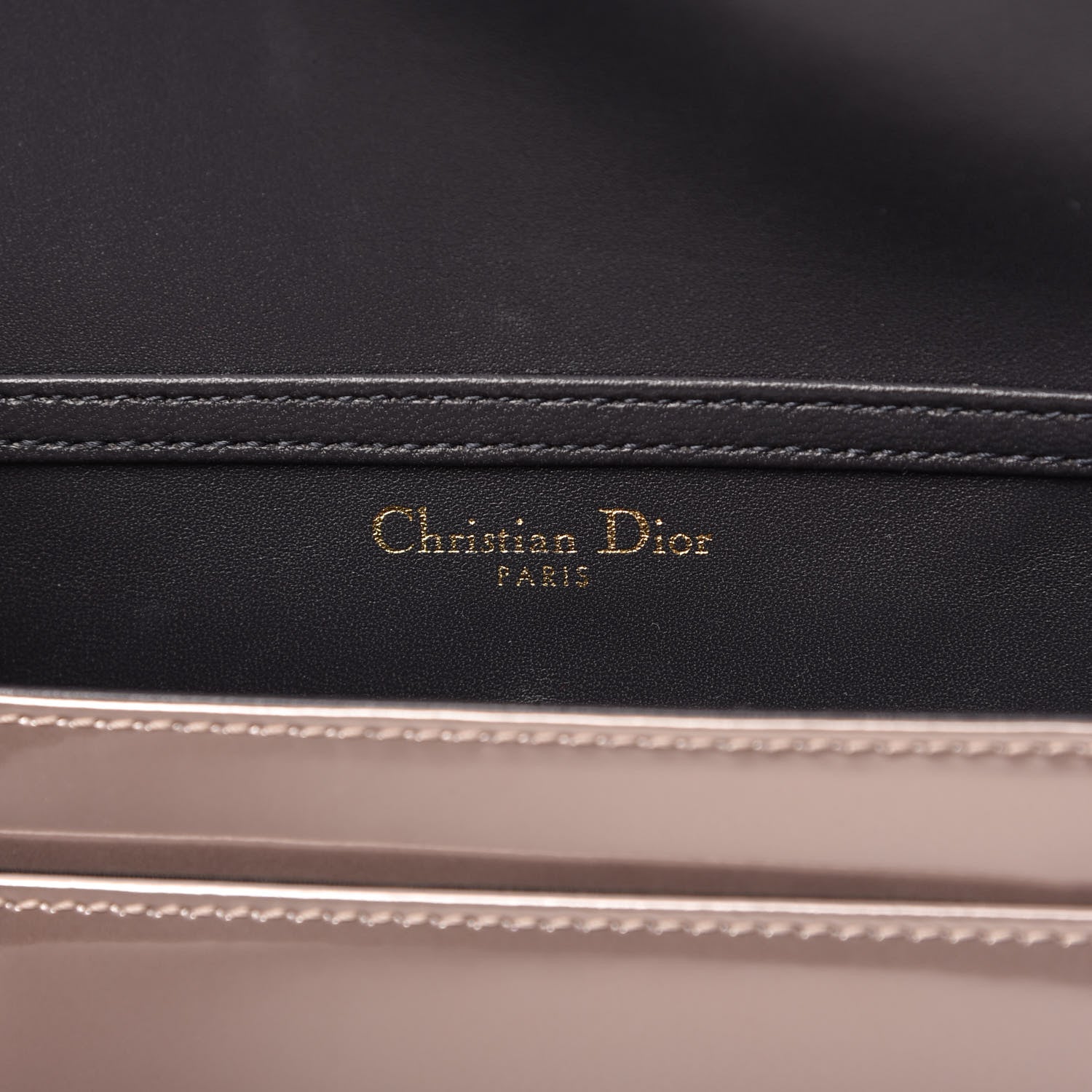 Christian Dior Metallic Patent Micro-Cannage Diorama Wallet on Chain Pouch Hyper Pink 8 of 10