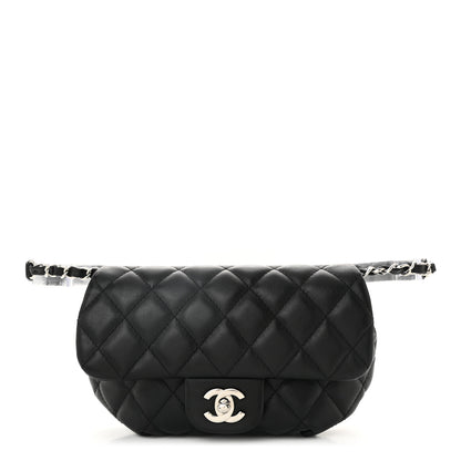 Chanel Calfskin Quilted CC Uniform Flap Belt Bag Black 1 of 11