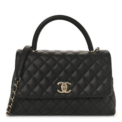 Chanel Caviar Quilted Small Coco Handle Flap Black 1 of 9