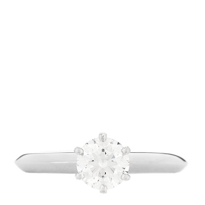 Tiffany Platinum Diamond .63ct Solitaire Engagement Ring 46 3.75 1 of 6