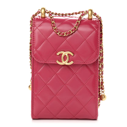Chanel Lambskin Quilted Vertical Perfect Fit Flap With Chain Pink 1 of 9