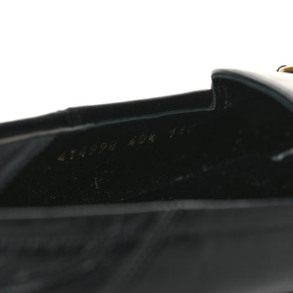 Gucci Lambskin Womens Brixton Horsebit Loafers 40.5 Black 8 of 9
