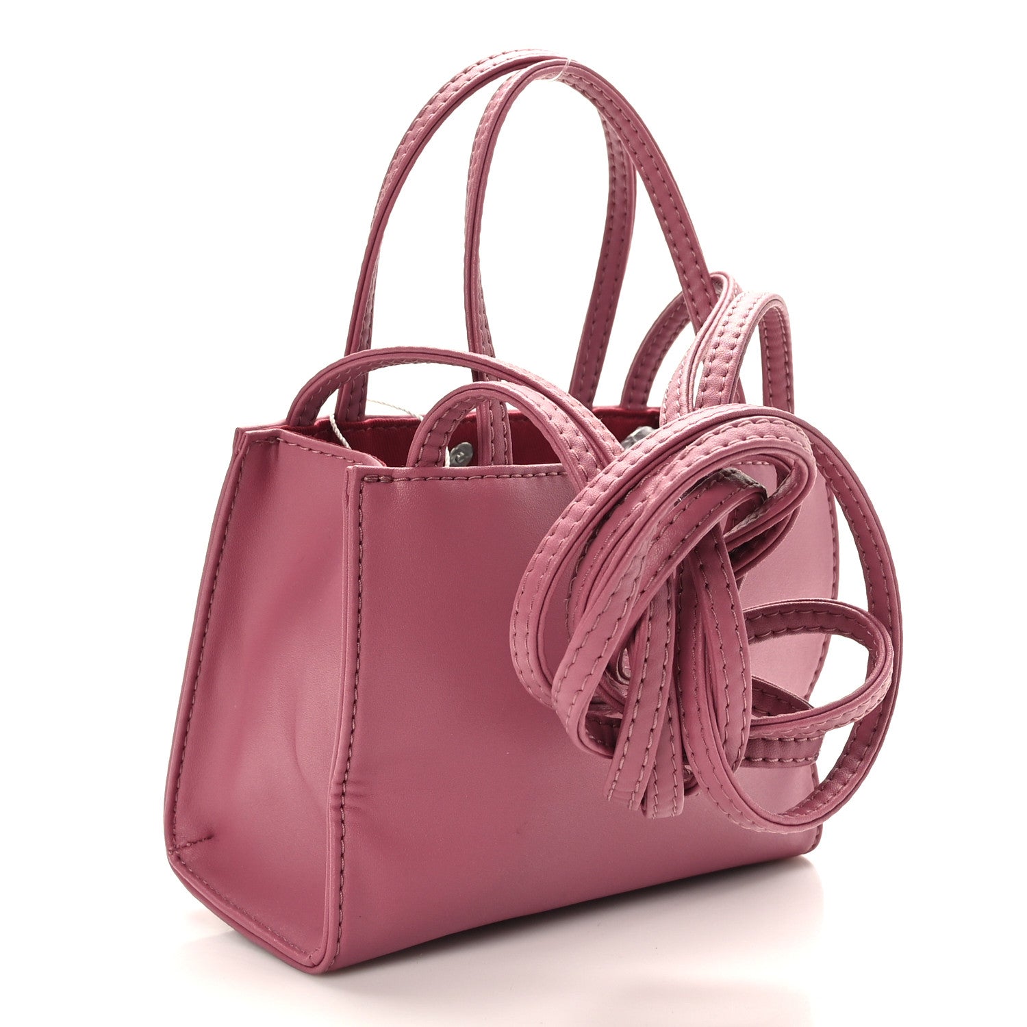 Telfar Vegan Leather Small Shopping Bag Corned Beef 3 of 8