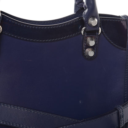 Balenciaga Smooth Calfskin Metallic Patent Giant 12 Silver Hardware Mini City Ultraviolet 14 of 15
