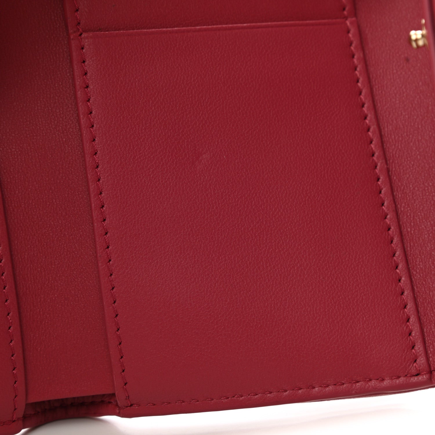 Christian Dior Lambskin Cannage Lady Dior Lotus Wallet Rusty Red 8 of 8