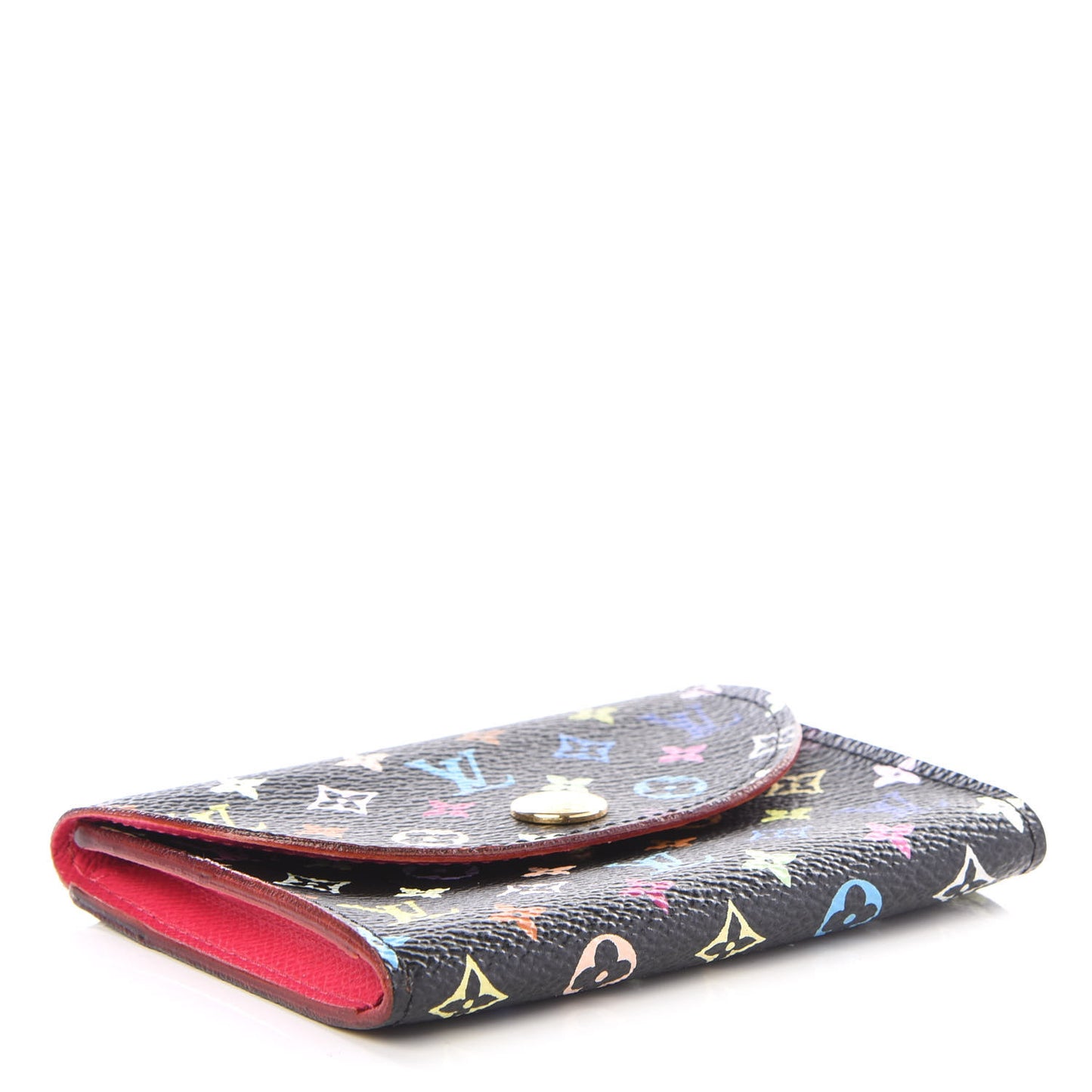 Monogram Multicolor Business Card Holder Black Grenade