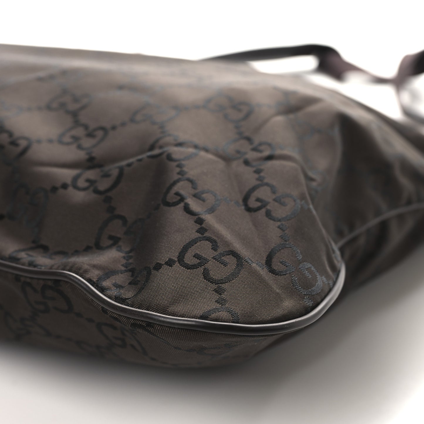 Nylon Monogram Messenger Bag Dark Brown