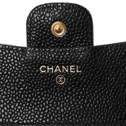Chanel Caviar Quilted Compact Flap Wallet Black 6 of 9