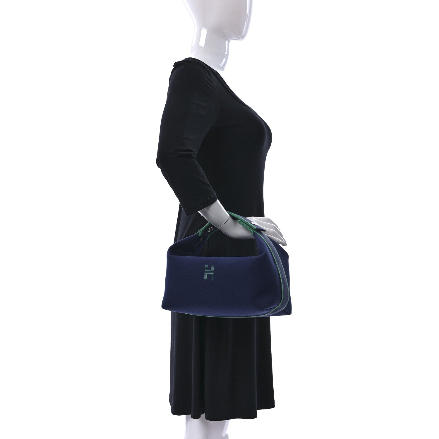 Hermes Canvas Small Bride-A-Brac Pouch Marine 2 of 6