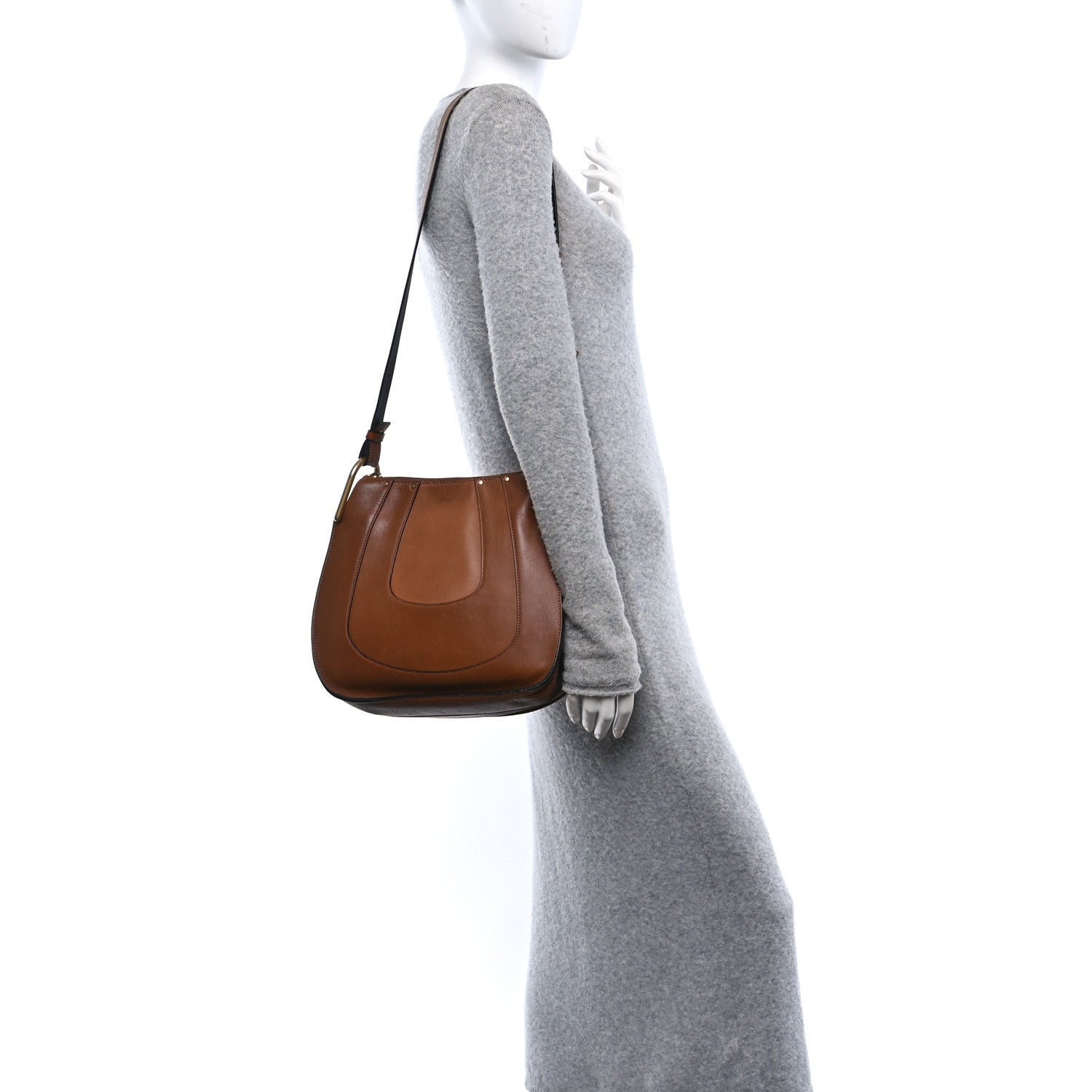 Chloe Calfskin Small Hayley Hobo Tan 2 of 9