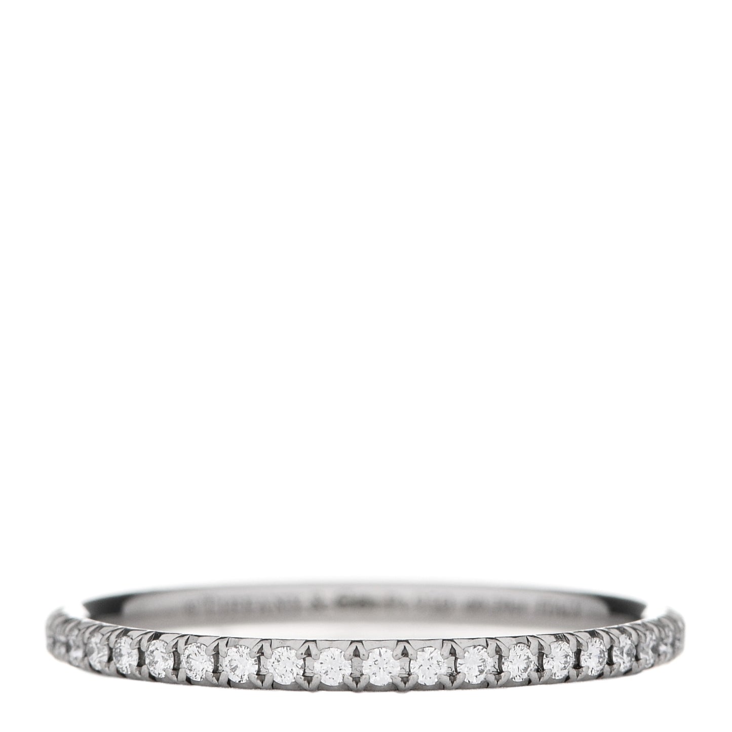 Platinum Diamond Metro Band Ring 52 6