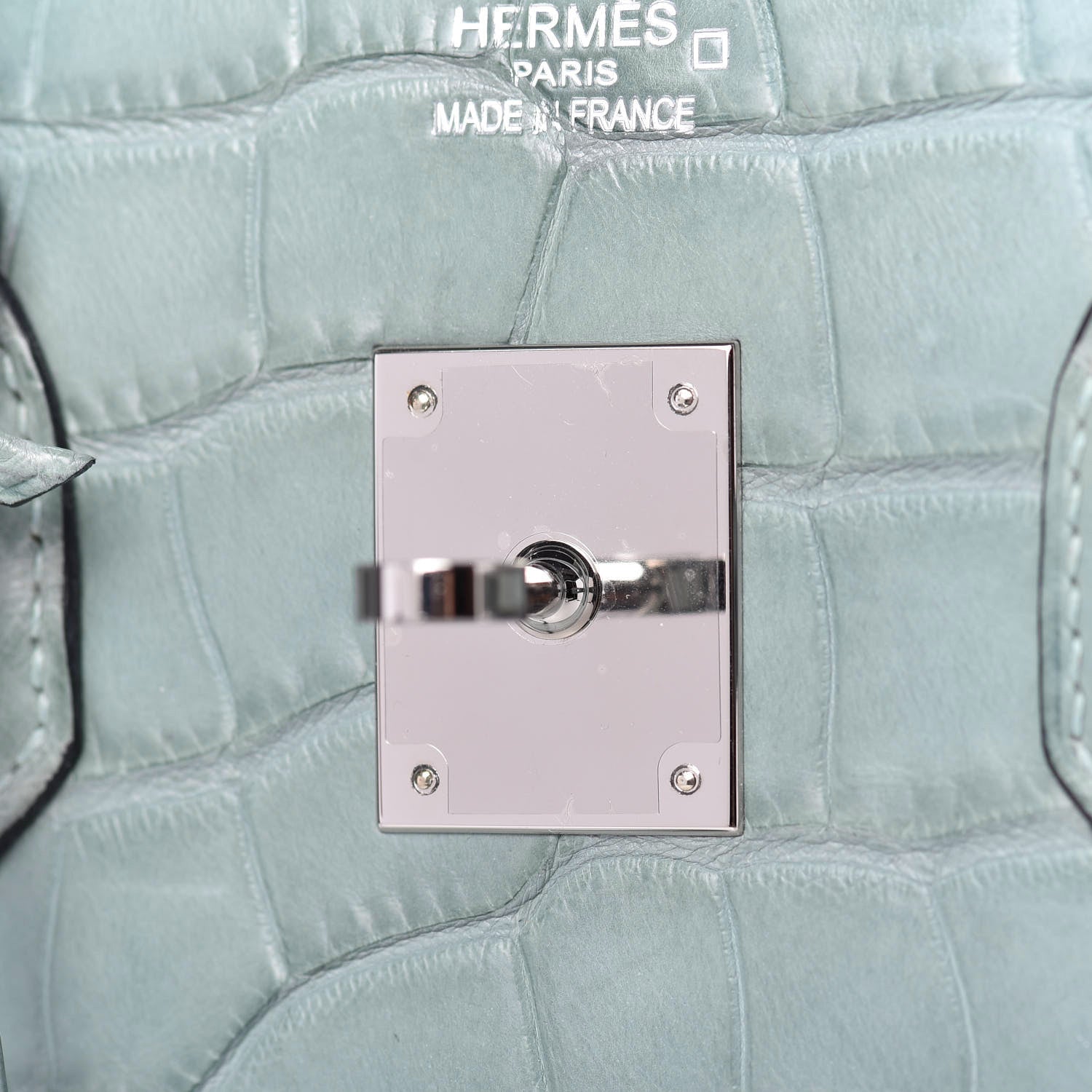 Hermes Matte Alligator Birkin 35 Ciel 16 of 33
