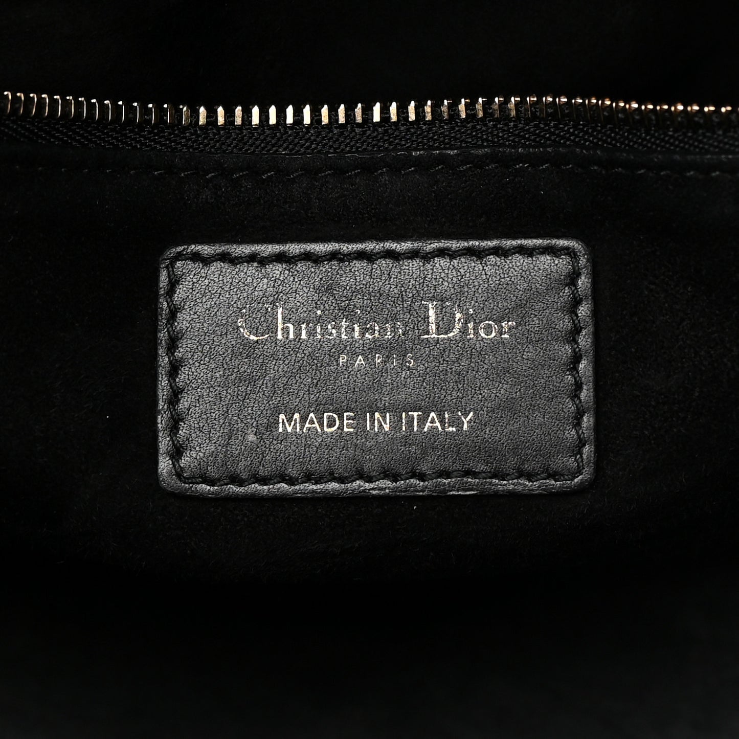 Calfskin Cannage Studded Medium Supple Lady Dior Black
