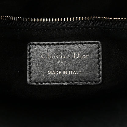 Christian Dior Calfskin Cannage Studded Medium Supple Lady Dior Black 6 of 16