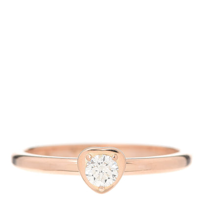Cartier 18K Pink Gold Diamond D'Amour Heart Ring 53 6.25 1 of 6