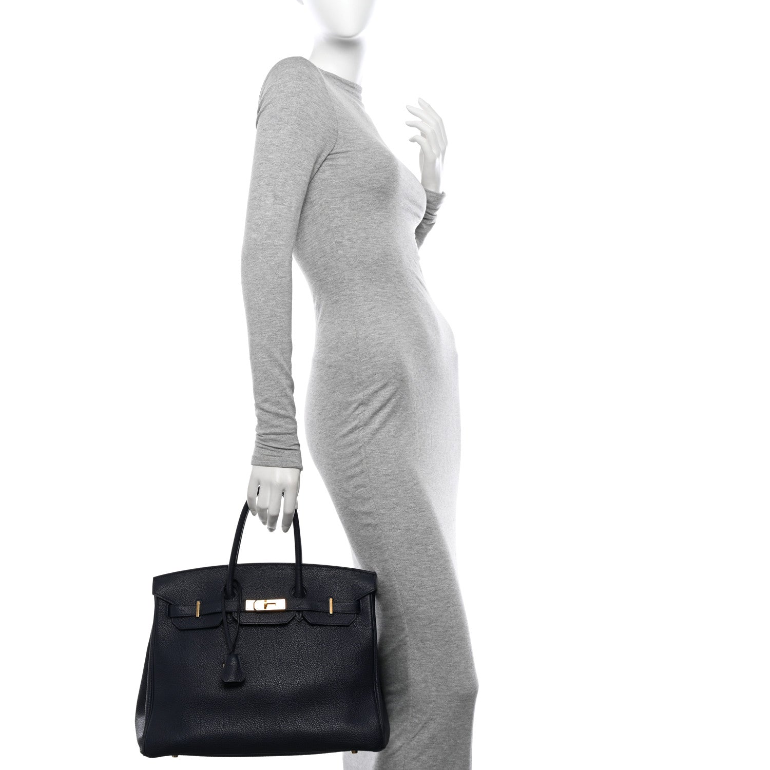 Hermes Togo BIRKIN 35 Bleu Nuit 2 of 15