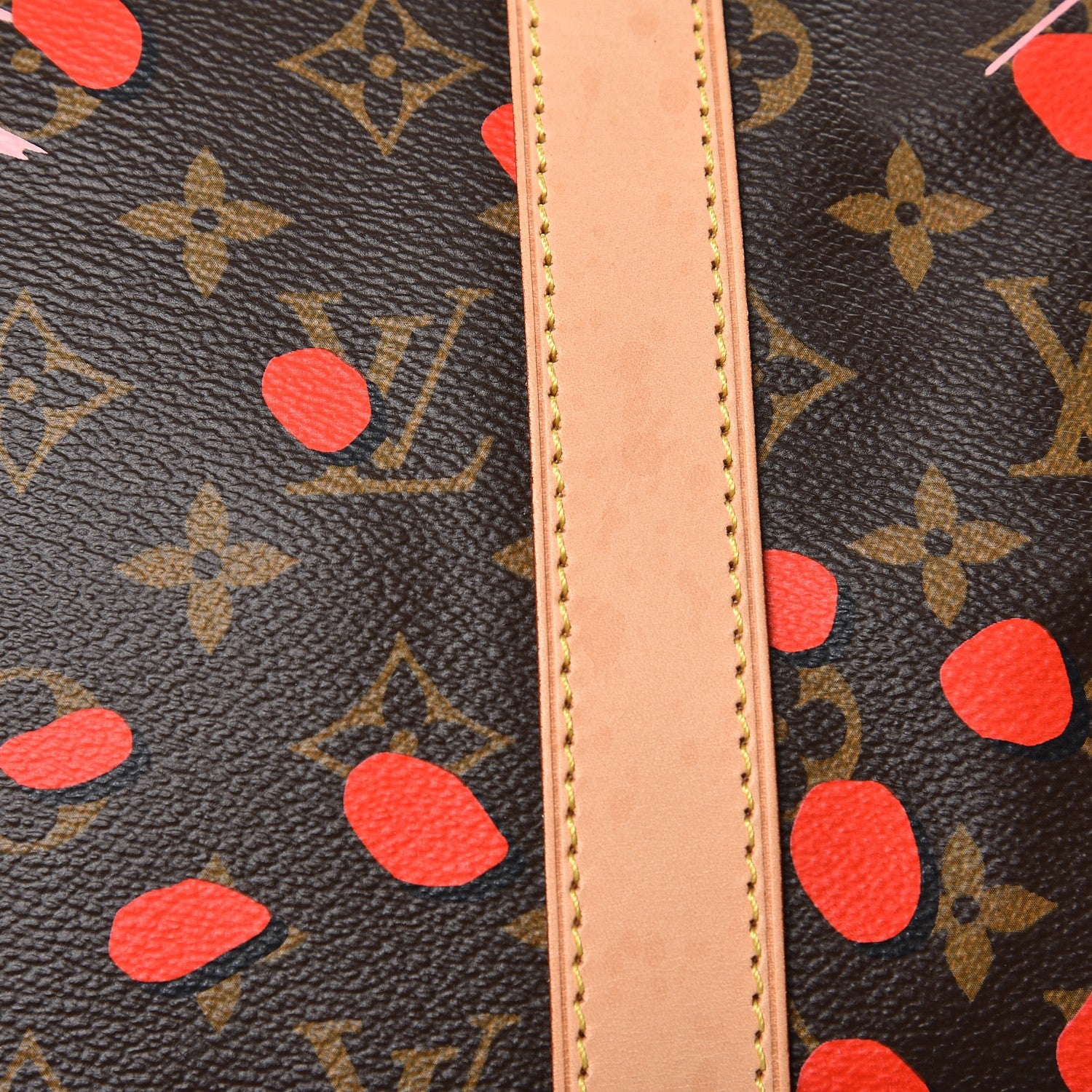 Louis Vuitton Monogram Jungle Dots Keepall Bandouliere 50 Sugar Pink Poppy 7 of 11
