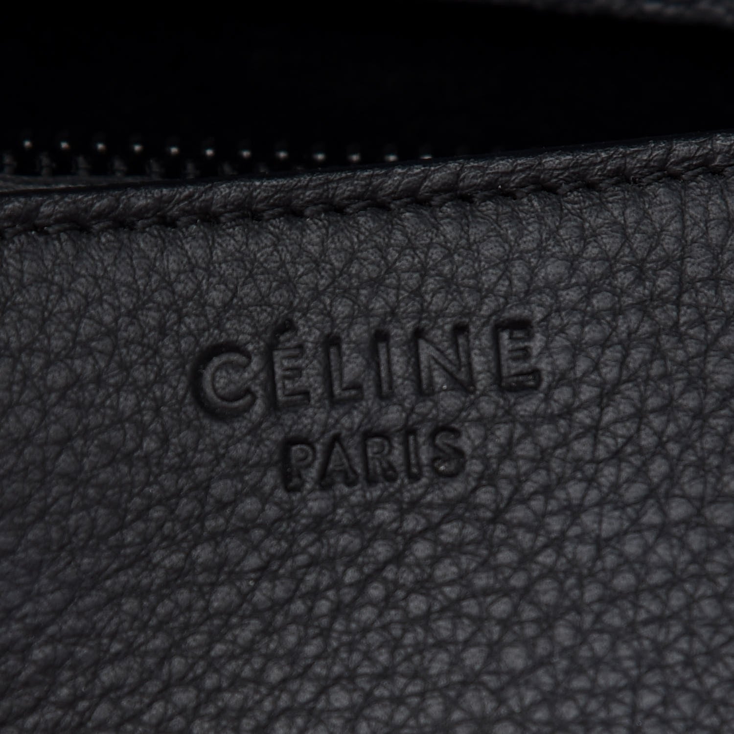 Celine Supple Calfskin Medium Phantom Luggage Black 6 of 11