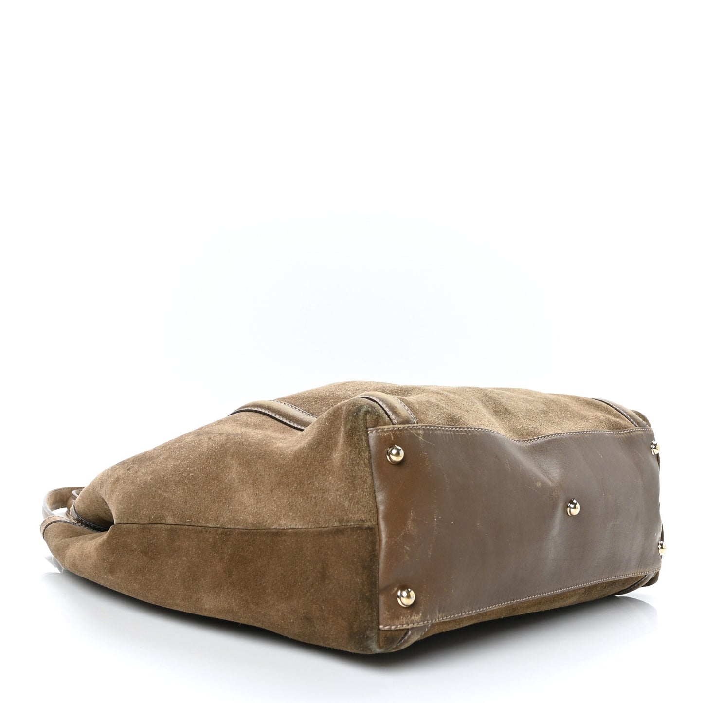 Suede Large Britt Shoulder Bag Brown