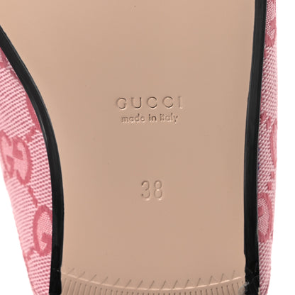 Gucci Canvas GG Monogram Nappa Womens Princetown Slippers 38 Cotton Candy Dark Cotton Candy Wild Rose 8 of 12