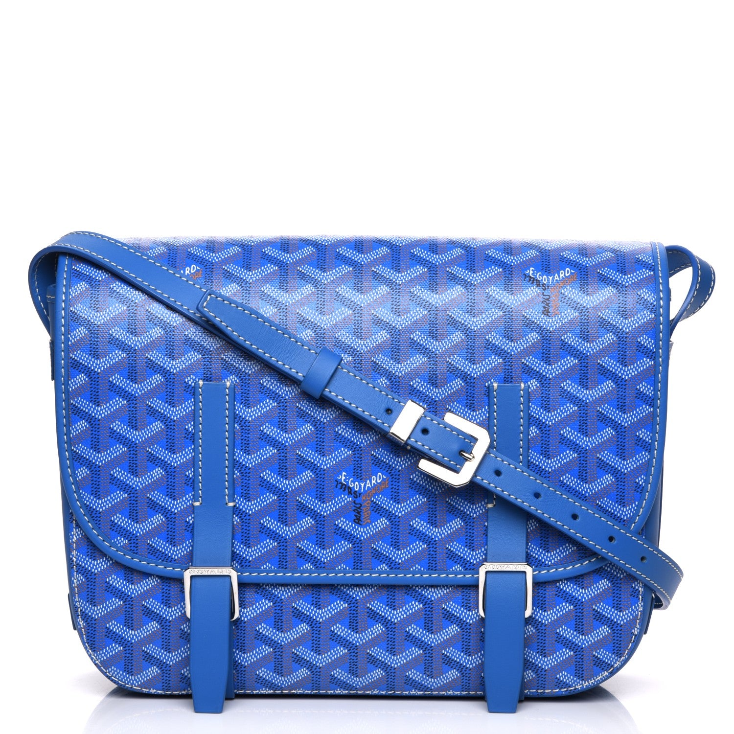 Goyard Goyardine Belvedere MM Messenger Bag Sky Blue 1 of 7