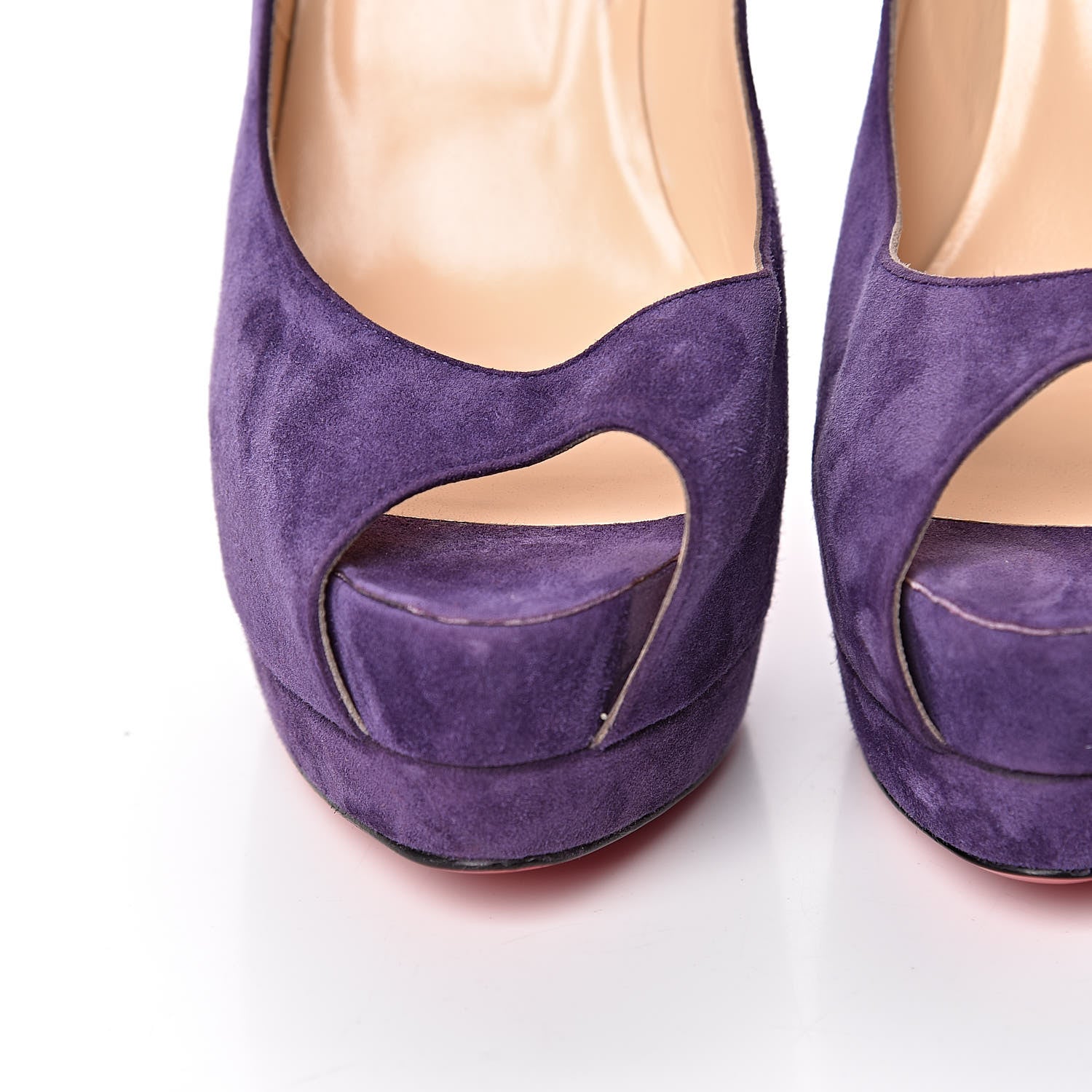Christian Louboutin Suede Palais Royal 140 Pumps 39 Iris 8 of 9