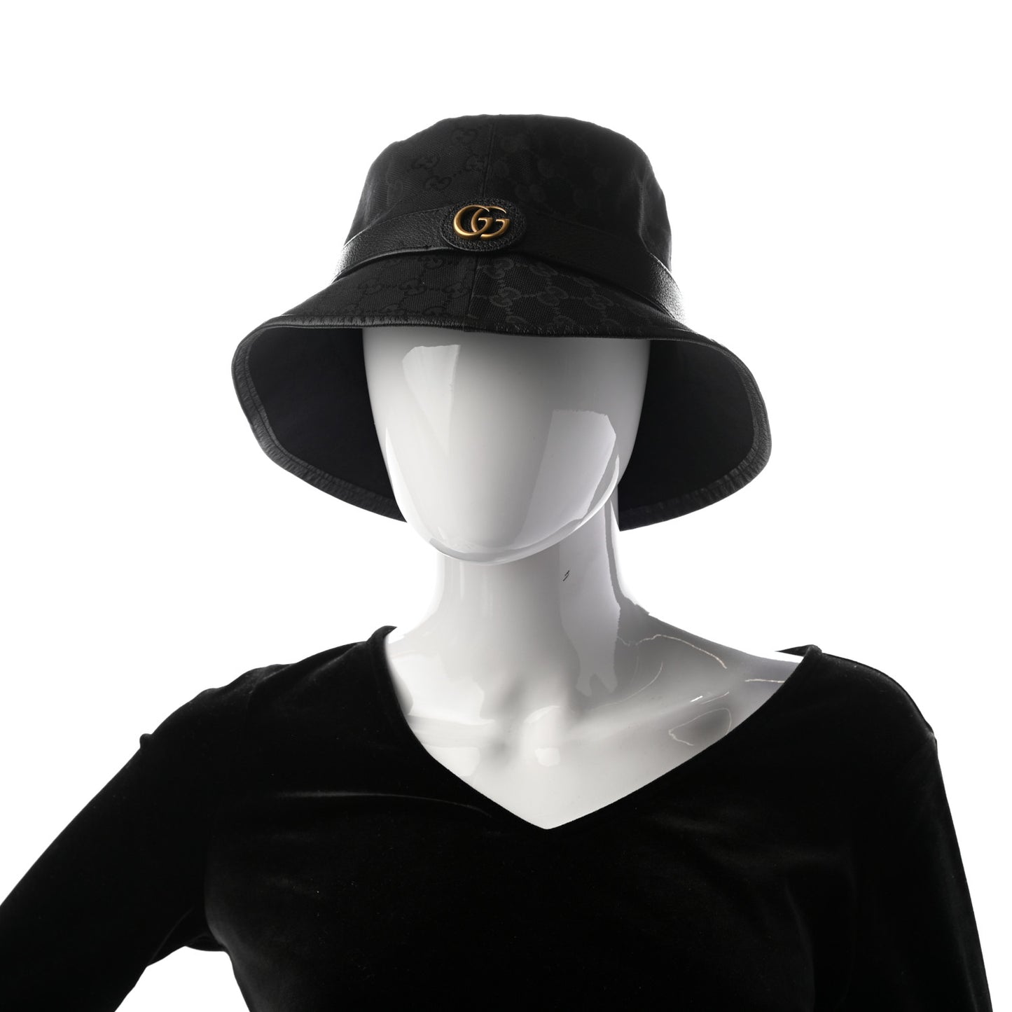Monogram GG Canvas Fedora M Black