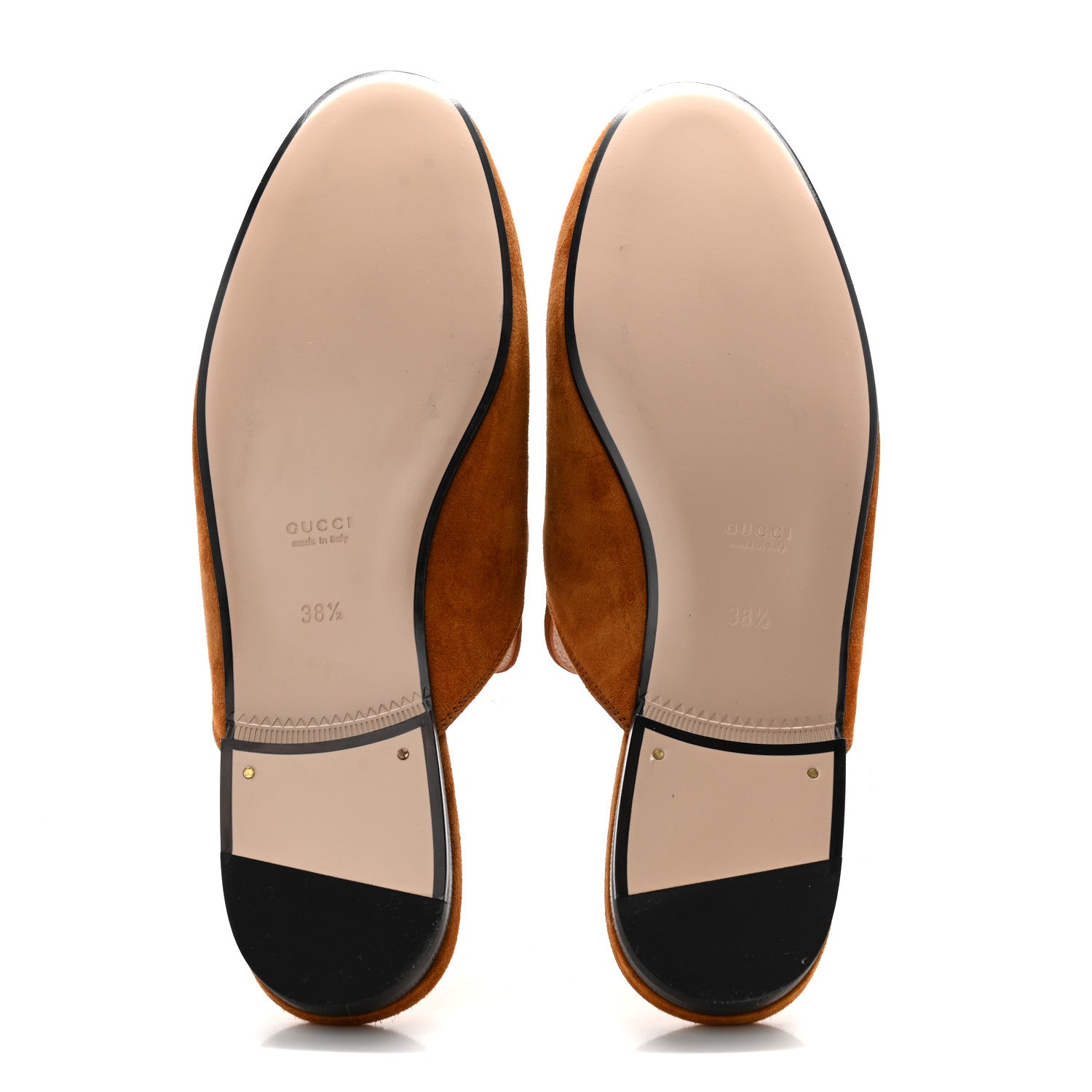Gucci Suede Cachemire Malaga Kid Womens Princetown Slippers 38.5 Blondie Cognac 5 of 10