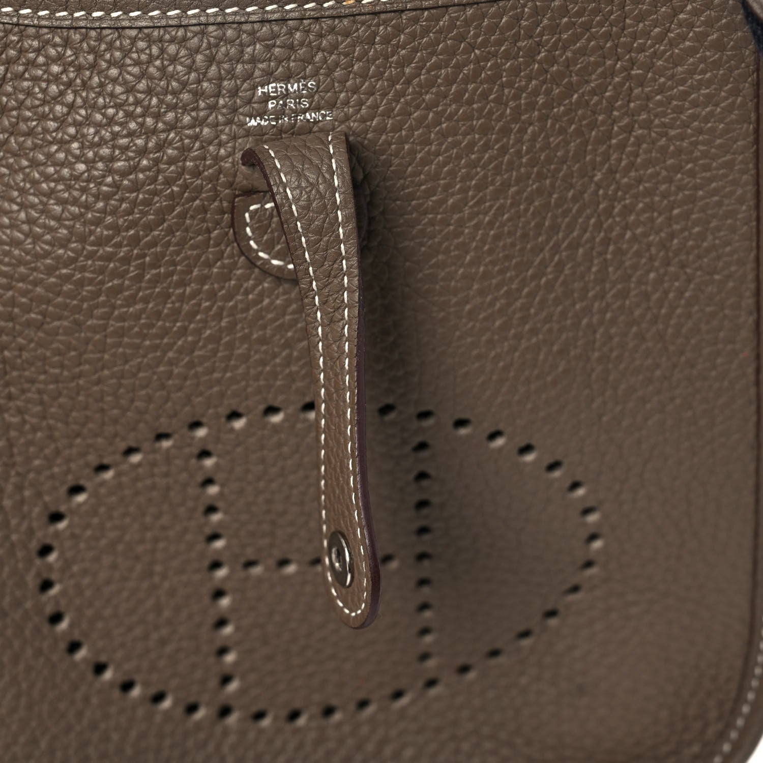 Hermes Taurillon Clemence Amazone Evelyne TPM Etoupe Bleu Indigo 12 of 14