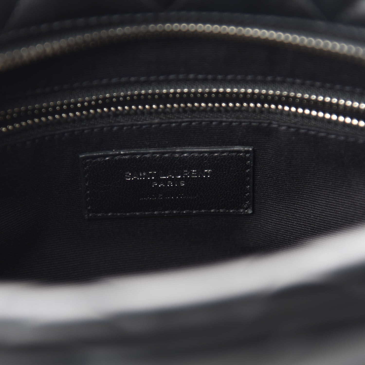 Saint Laurent Calfskin Y Quilted Monogram Small Loulou Bowling Bag Black 8 of 10