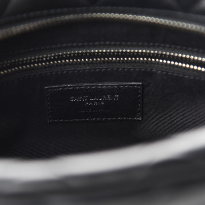 Saint Laurent Calfskin Y Quilted Monogram Small Loulou Bowling Bag Black 8 of 10