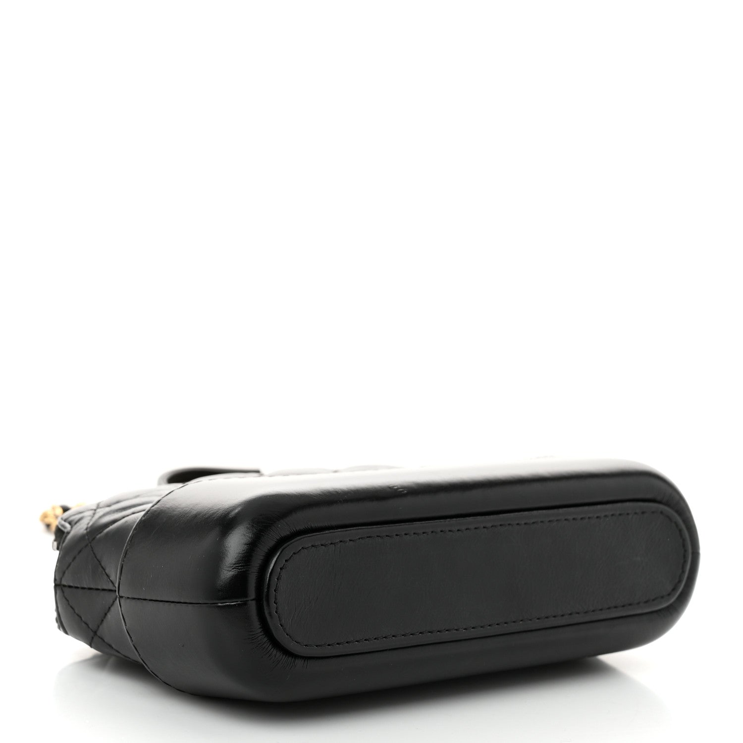 Chanel Aged Calfskin Quilted Small Gabrielle Clutch With Chain Black 4 of 11