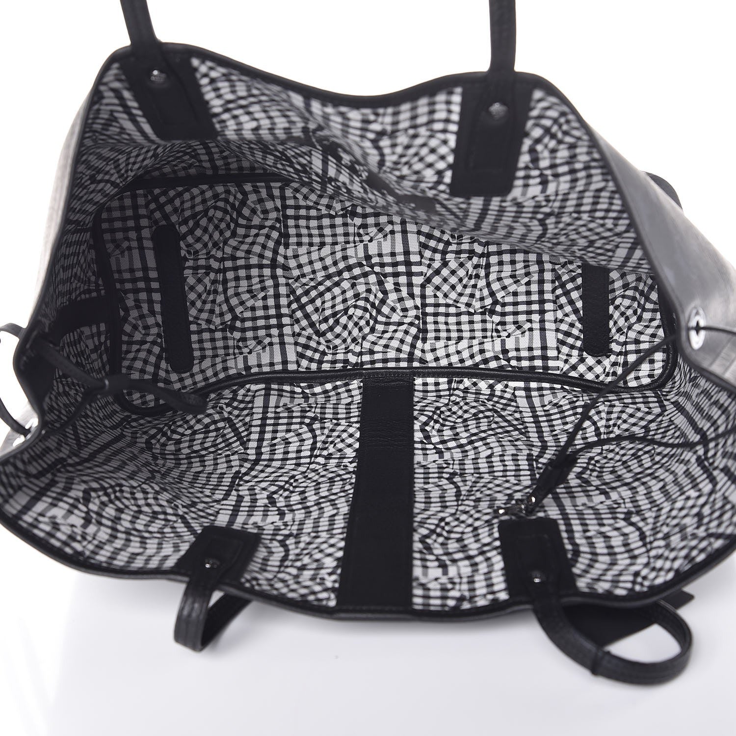 MCM Visetos Large Liz Reversible Shopper Tote Black 8 of 9