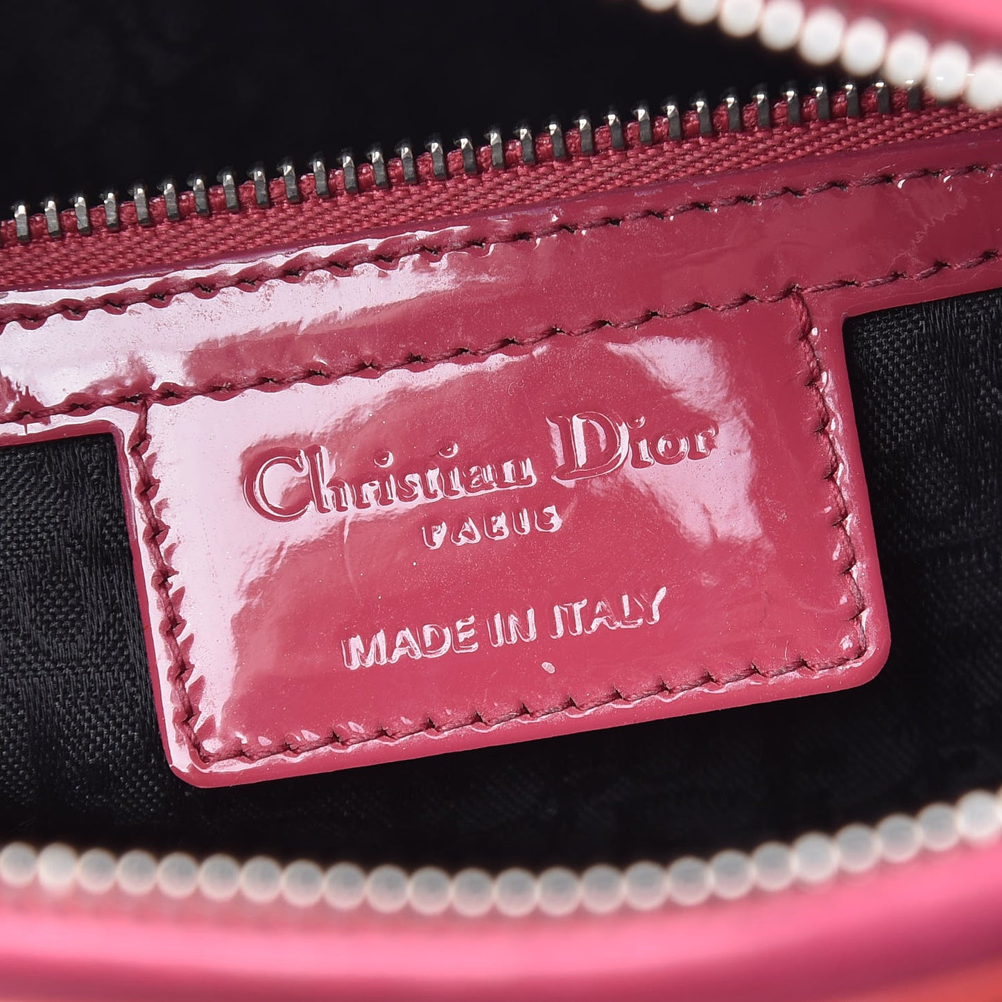 Patent Cannage Large Lady Dior Pink