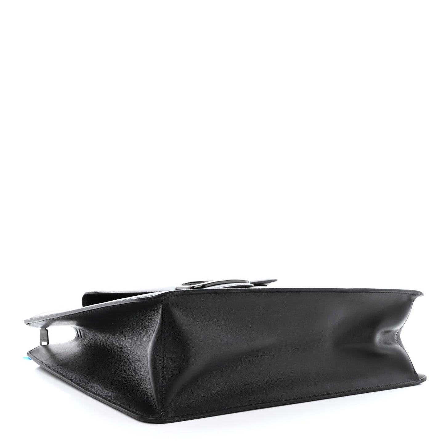 Calfskin Tonal Vlogo Briefcase Black