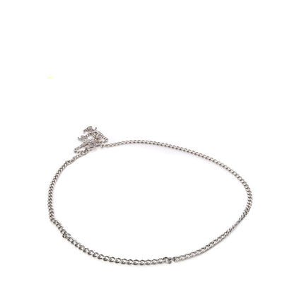 Chanel Enamel CC Chain Logo Belt Silver Black 2 of 4