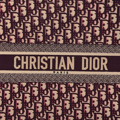 Christian Dior Oblique Large Book Tote Burgundy Multicolor 10 of 10