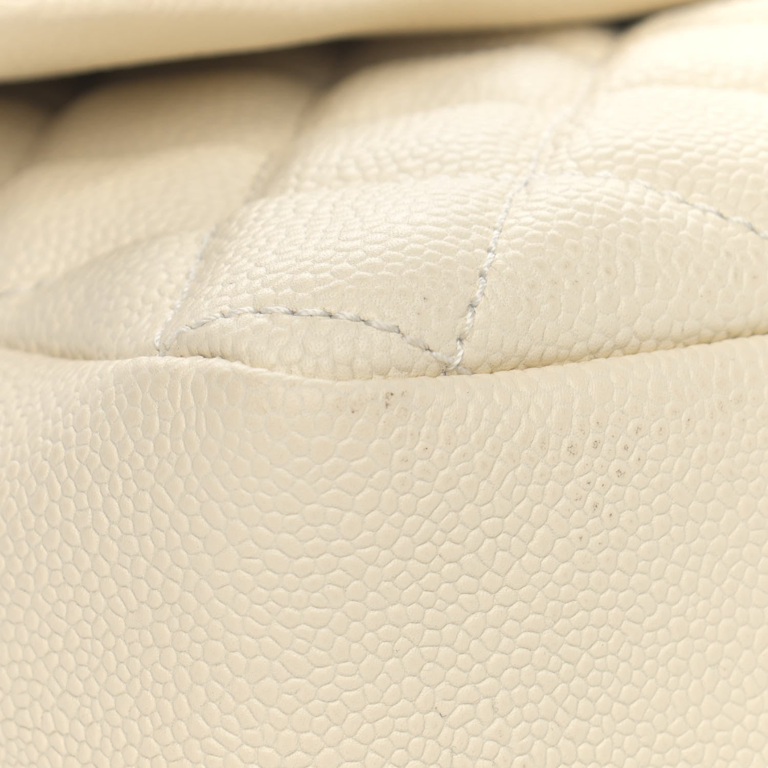 Chanel Caviar Quilted Jumbo Easy Flap Dark White 12 of 13