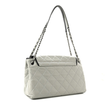 Chanel Caviar Quilted Chanel 3 Accordion Flap Bag Light Grey 3 of 10