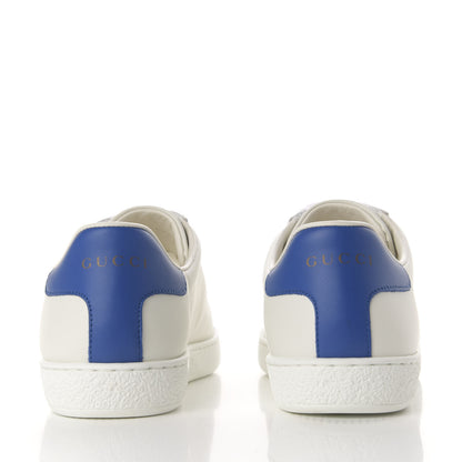 Gucci Calfskin Miro Soft Tennis Embroidered Womens Ace Sneakers 36.5 White Rio Blue 5 of 10