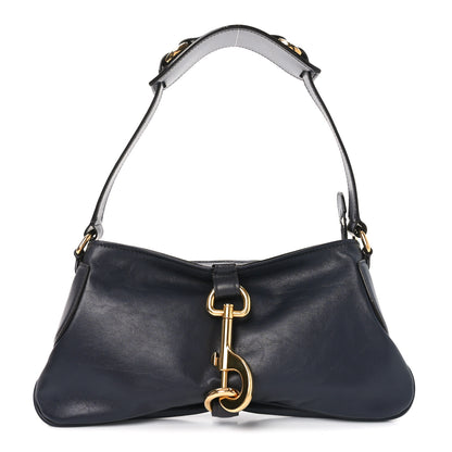 Chloe Soft Calfskin Kerala 25 Shoulder Bag Black Navy 1 of 10