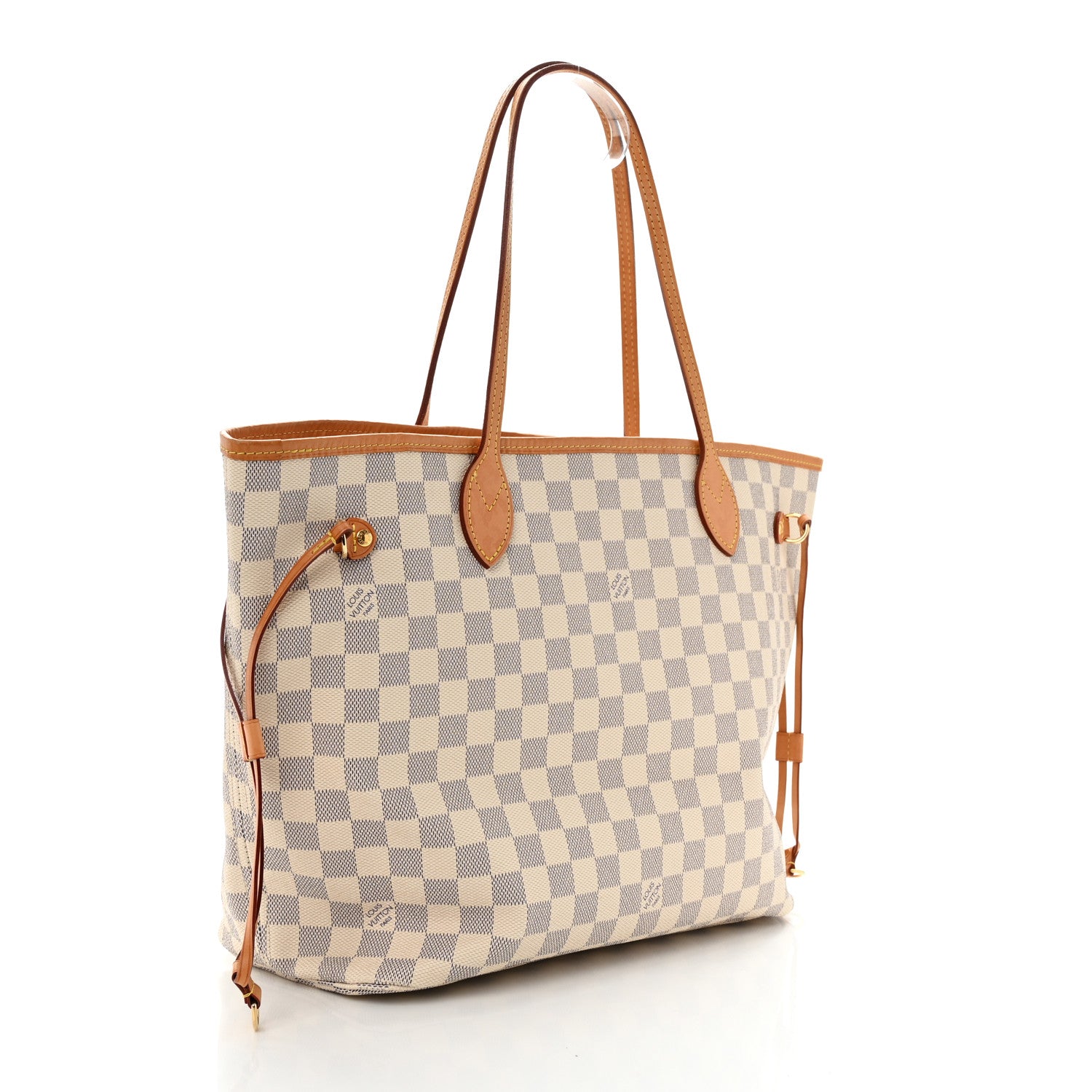 Louis Vuitton Damier Azur Neo Neverfull MM Rose Ballerine 4 of 13