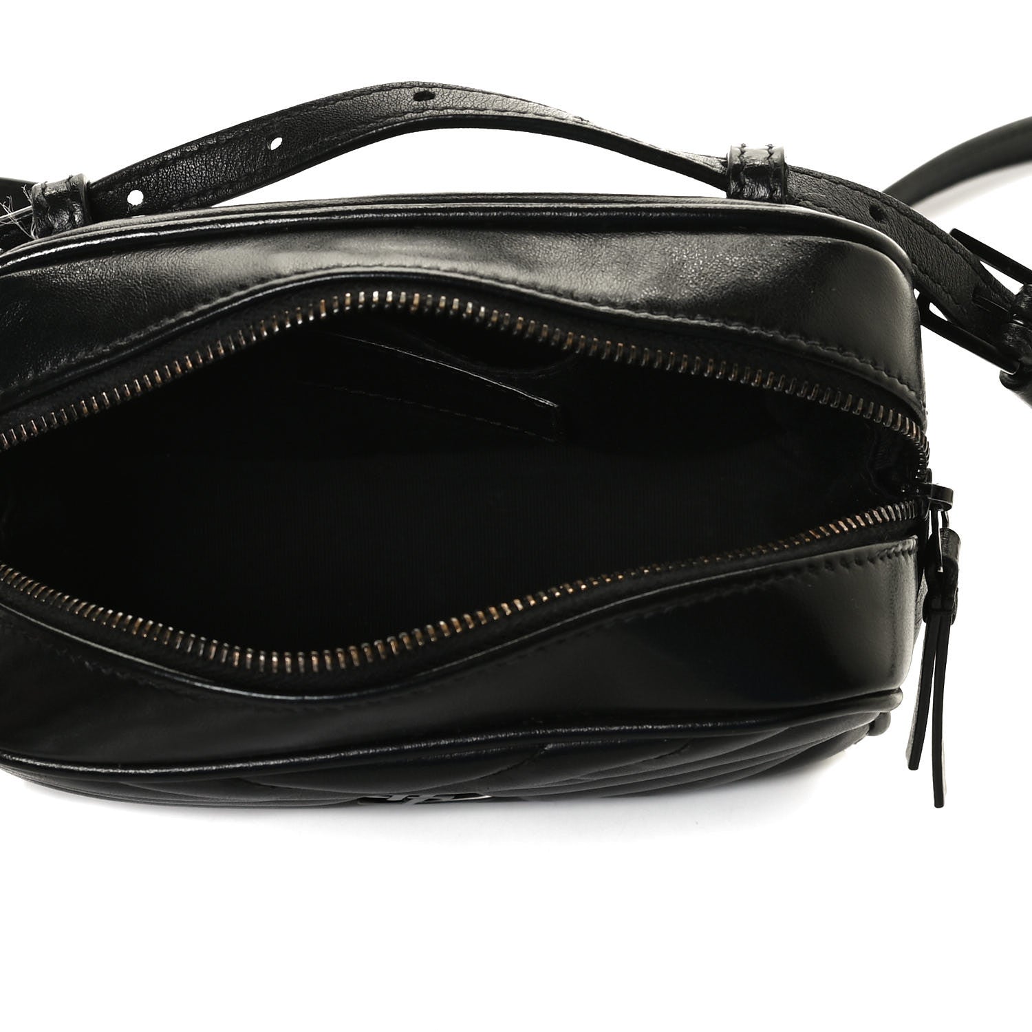 Saint Laurent Calfskin Matelasse Monogram Lou Belt Bag Black 5 of 15