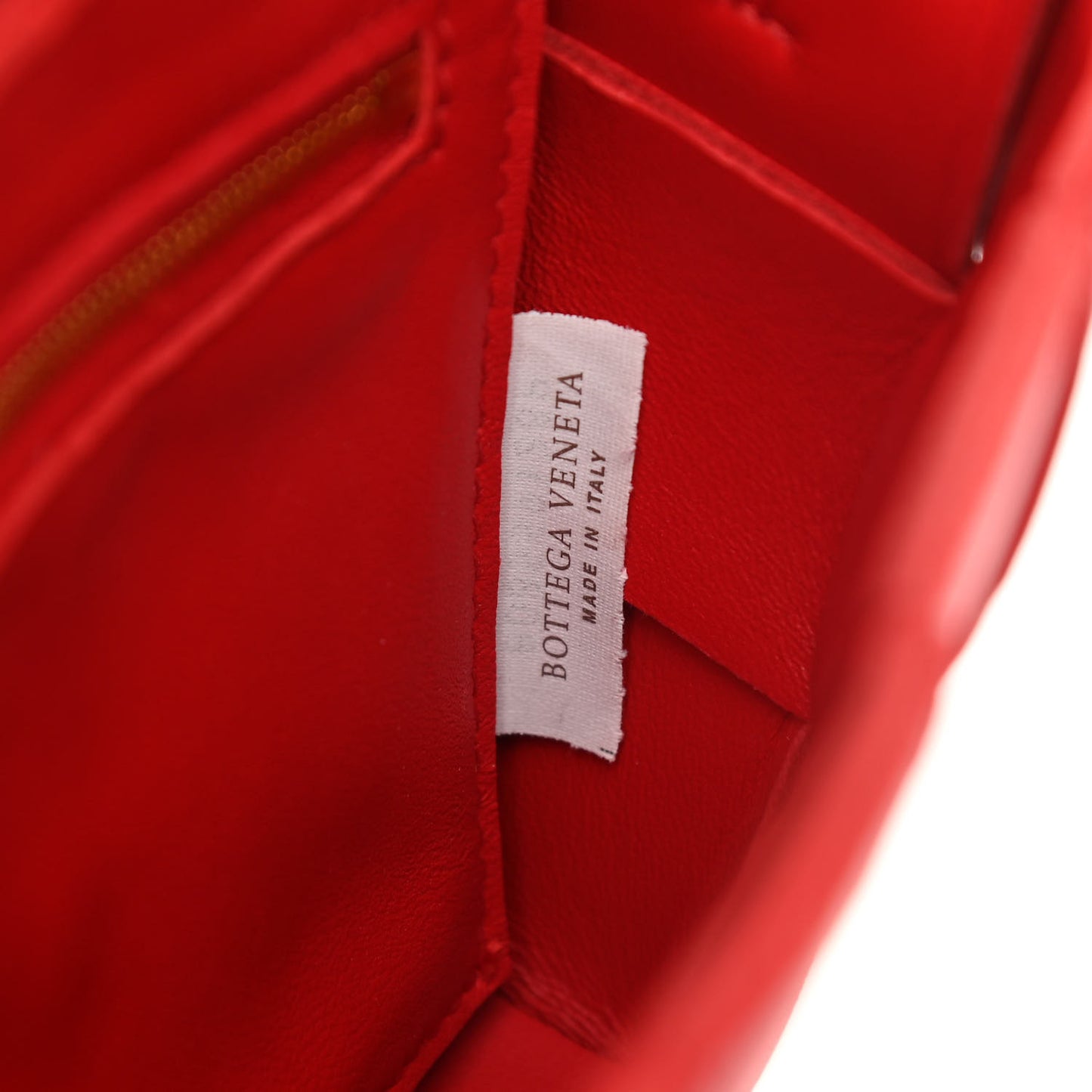 Lambskin Maxi Intrecciato Cassette Crossbody Bag Bright Red