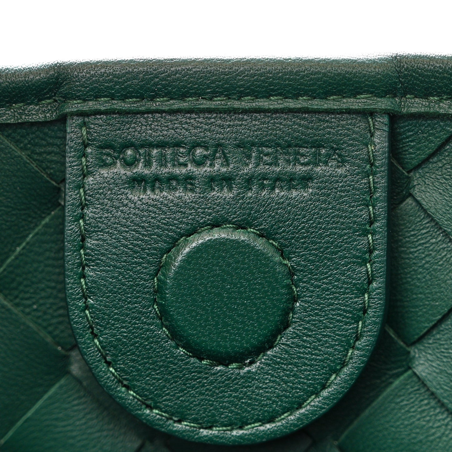 Nappa Intrecciato Sardine Bag Emerald Green