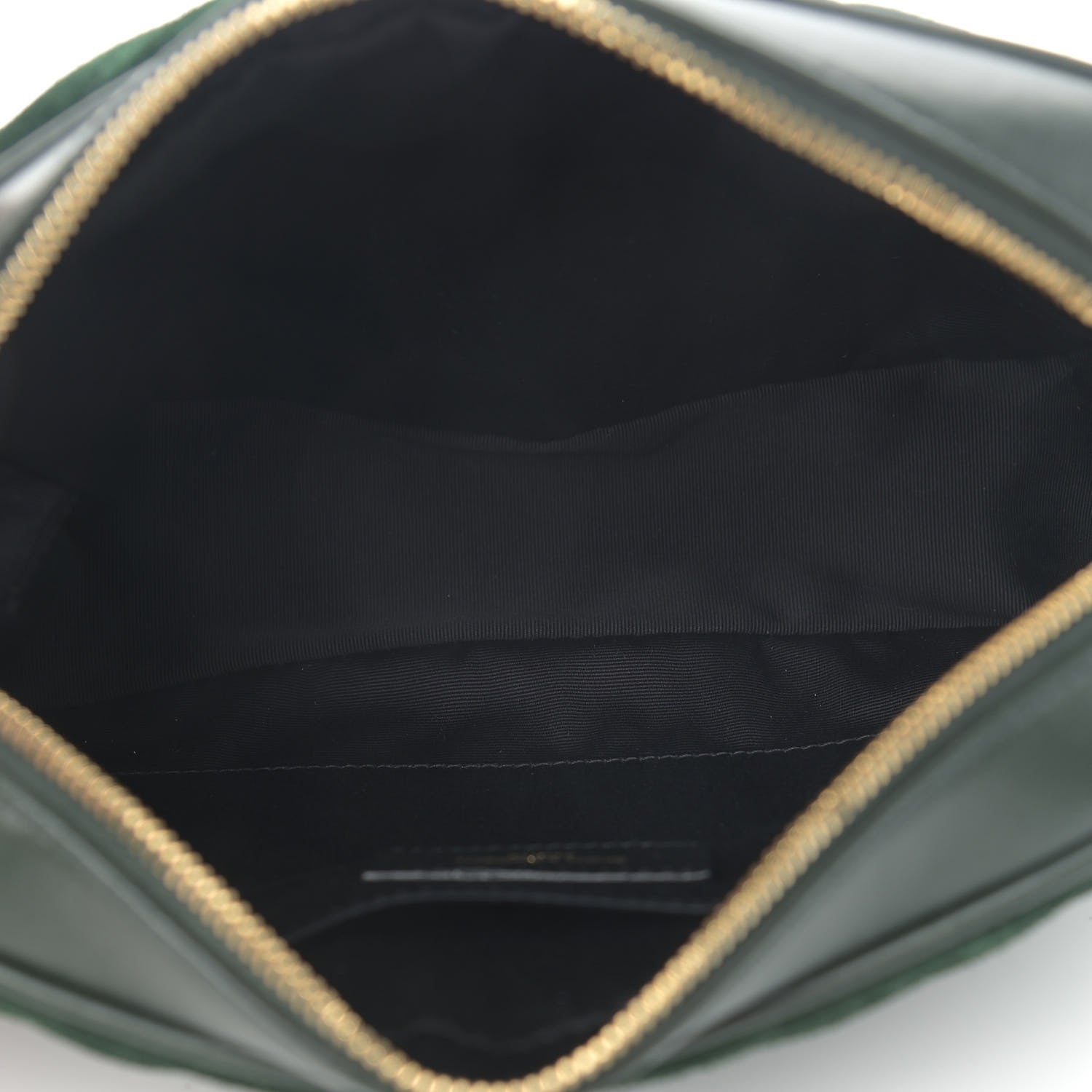 Saint Laurent Suede Calfskin Monogram Lou Camera Bag Vert Fonce 5 of 10